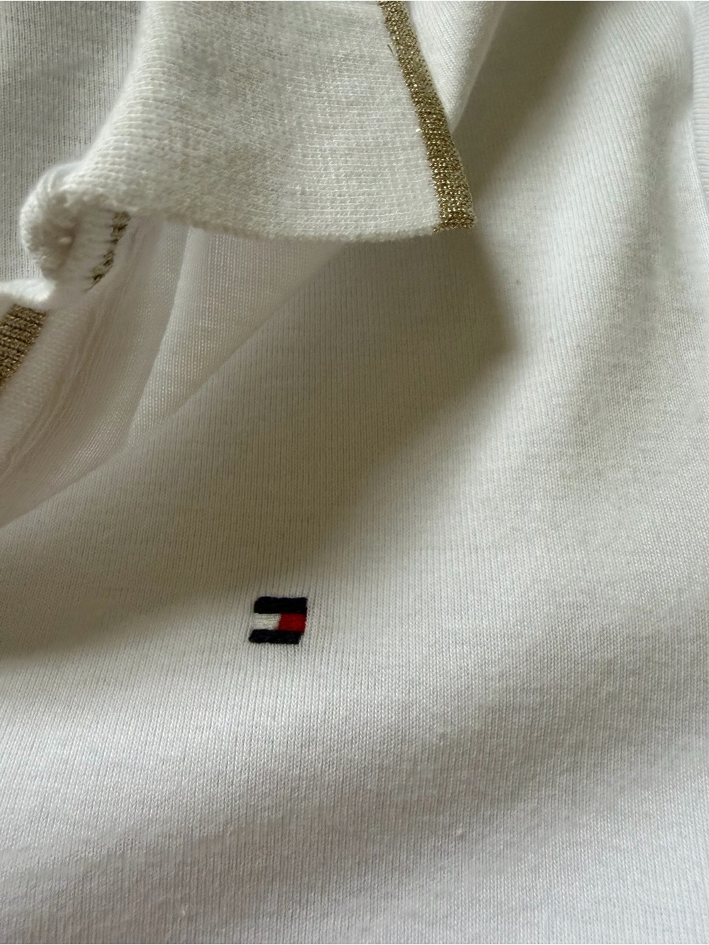 Nautica Green & White Striped Boatneck Top with White Jeans, two TH Polo tops - Picture 15 of 16